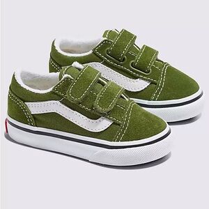 Vans Old Skool toddler sneakers in Pesto green 5